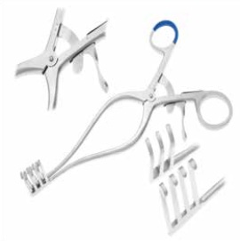 Retractor Weitlaner self-retaining blunt tip 3x4 prongs 20cm