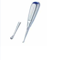 Curette bone Volkmann tip size 2.8 mm, 0000#, 17 cm
