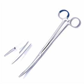 Forceps uterine sponge Pelkmann SERR tip, STR jaw.26.5cm w/c