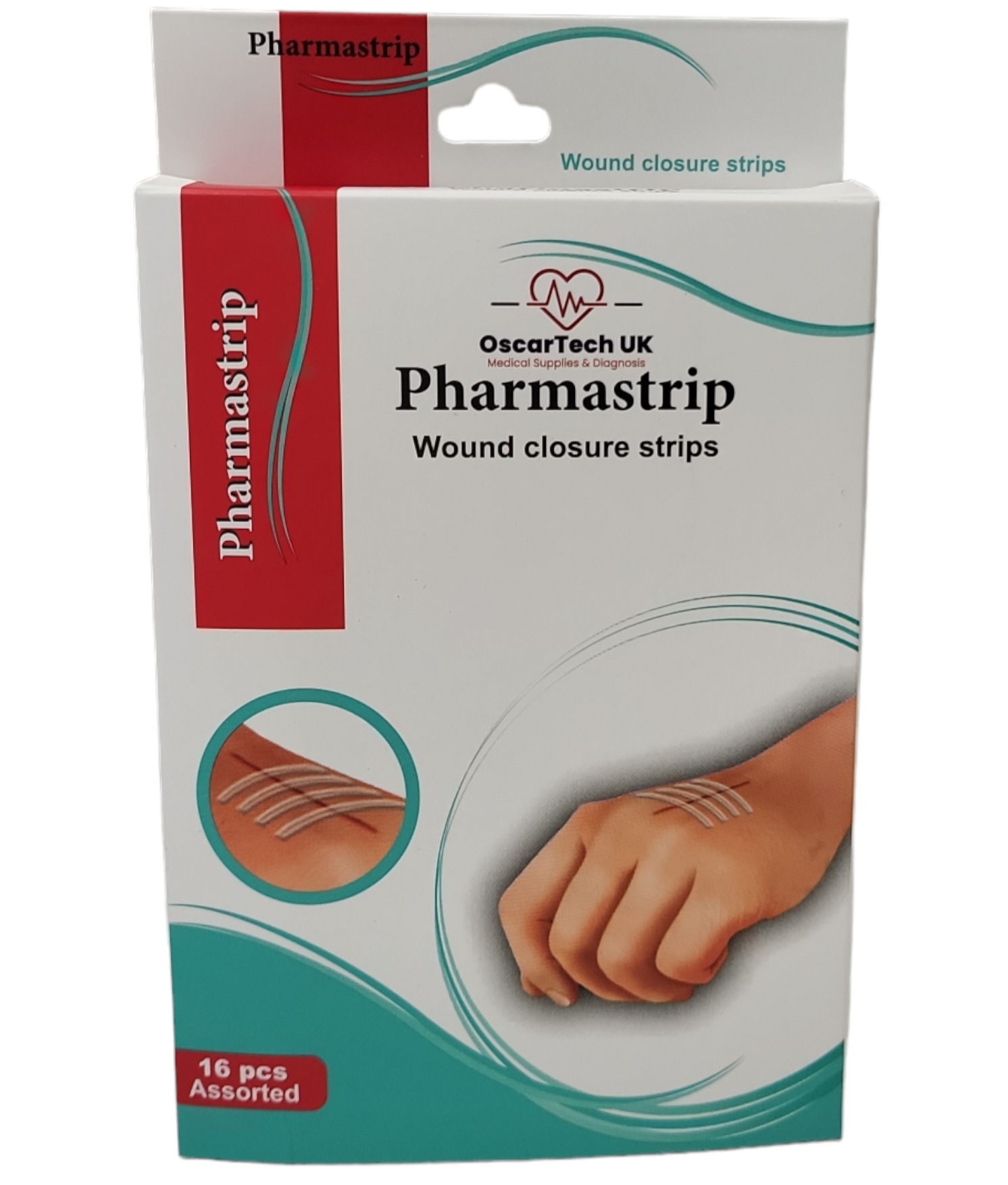 Wound Closure Strips Fabric 4 x76mm , 6.4 x 76mm & 1.3 x 102mm  ( 28 Pcs)