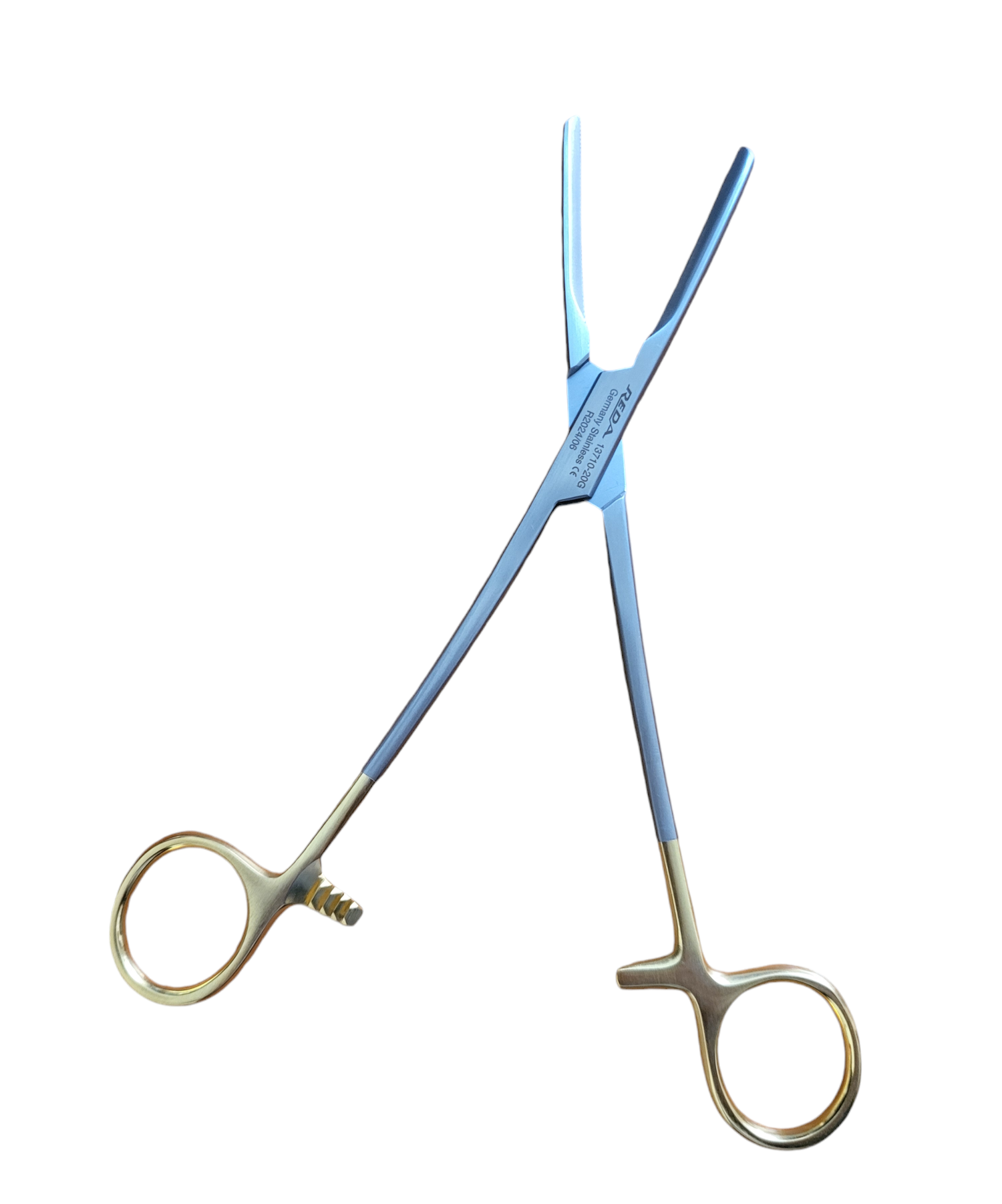 Re-usable Tubing Clamp with Gold Handle