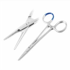 Forceps hemostatic DEL Halsted mosquito STR jaw 12.5 cm w/c
