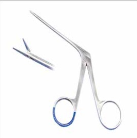 Forceps ear Hartmann-Wullstein tip size 0.5x6mm STR SERR.8cm