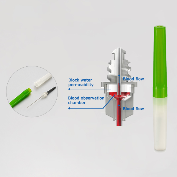 Visible Blood Flashback Collection Needle