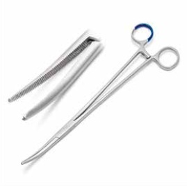 Forceps hemostatic delicate Bengolea CVD jaw 24.5 cm w/c