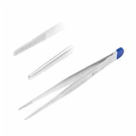 Forceps dressing delicate STR SERR tip 14.5 cm w/c