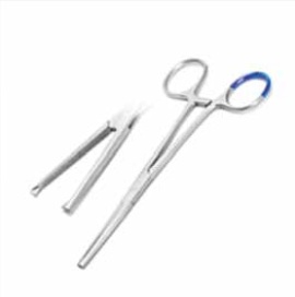 Forceps hemostatic Kocher delicate STR jaw. 1x2 teeth. 14 cm