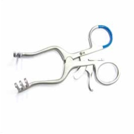 Retractor Weitlaner self-retaining blunt tip 2x3 prongs 11cm
