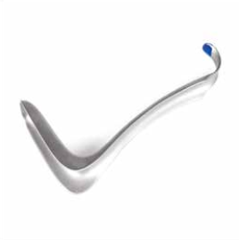 Speculum vaginal Kristeller. blade size 70 x 27 mm, 18 cm