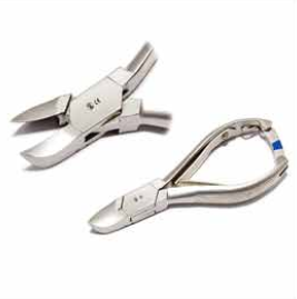 Forceps nail cutter concave cutting edge. w/ lock 14.5 cm