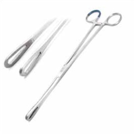 Forceps sponge Rampley SERR tip, STR jaw 25 cm