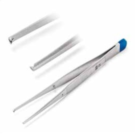 Forceps dressing Semken smooth tip 1 x 2 teeth 12.5 cm w/c