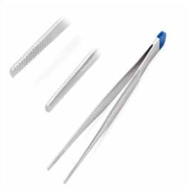 Forceps dissecting STR SERR tip 18 cm w/c