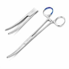Forceps hemostatic Rochester-Pean CVD jaw 18.5 cm w/c