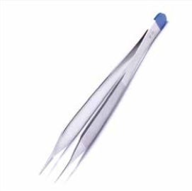 Forceps dissecting Adson delicate micro SERR tip w/pltf 12cm