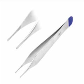 Forceps dissecting Adson delicate SERR tip 12 cm w/c