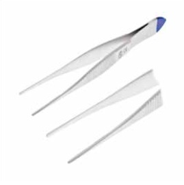 Forceps dressing micro STR SERR tip 10.5 cm w/c
