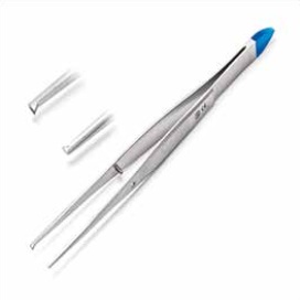 Forceps iris very delicate STR tip 1 x 2 teeth 10 cm w/c